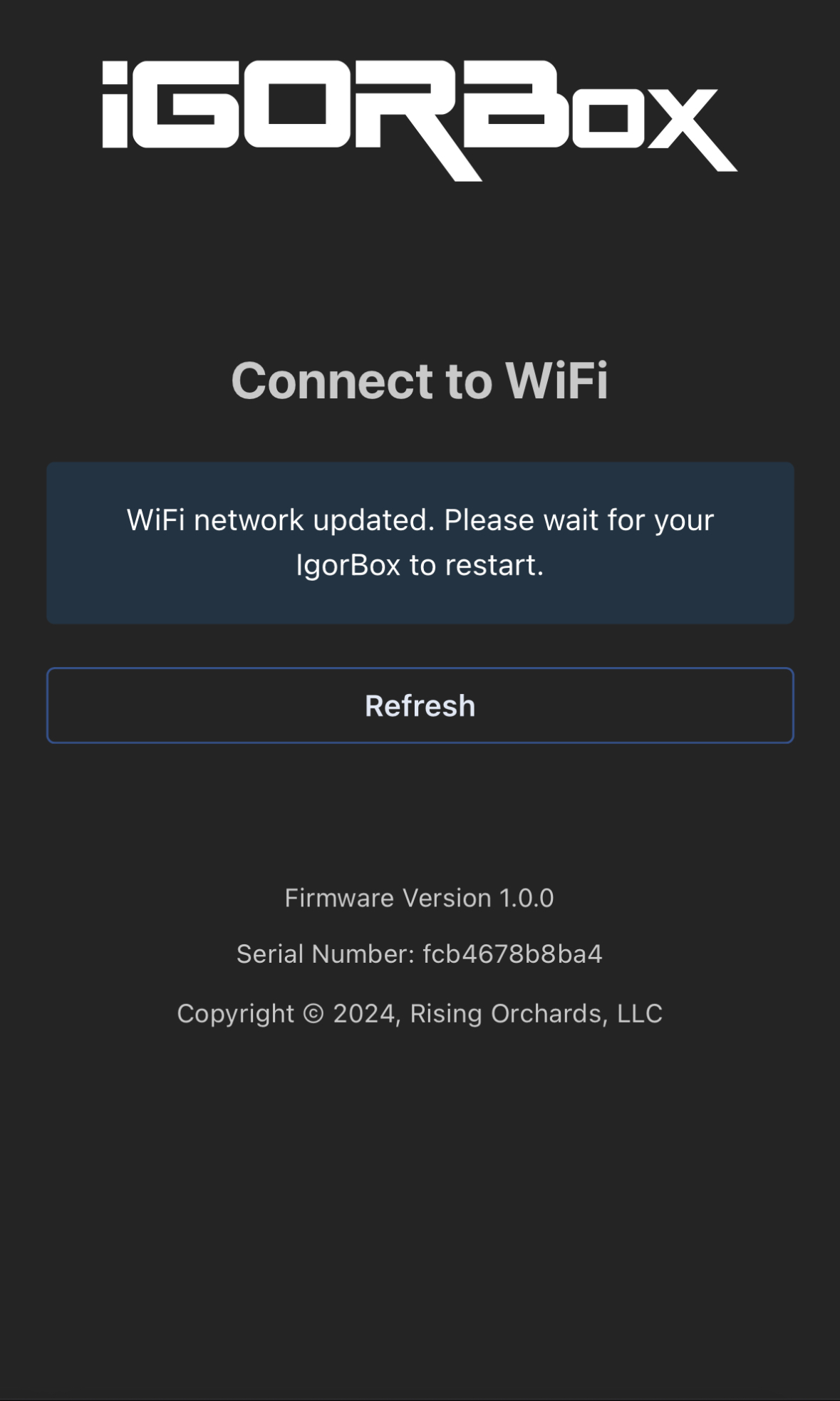 WiFi Connected